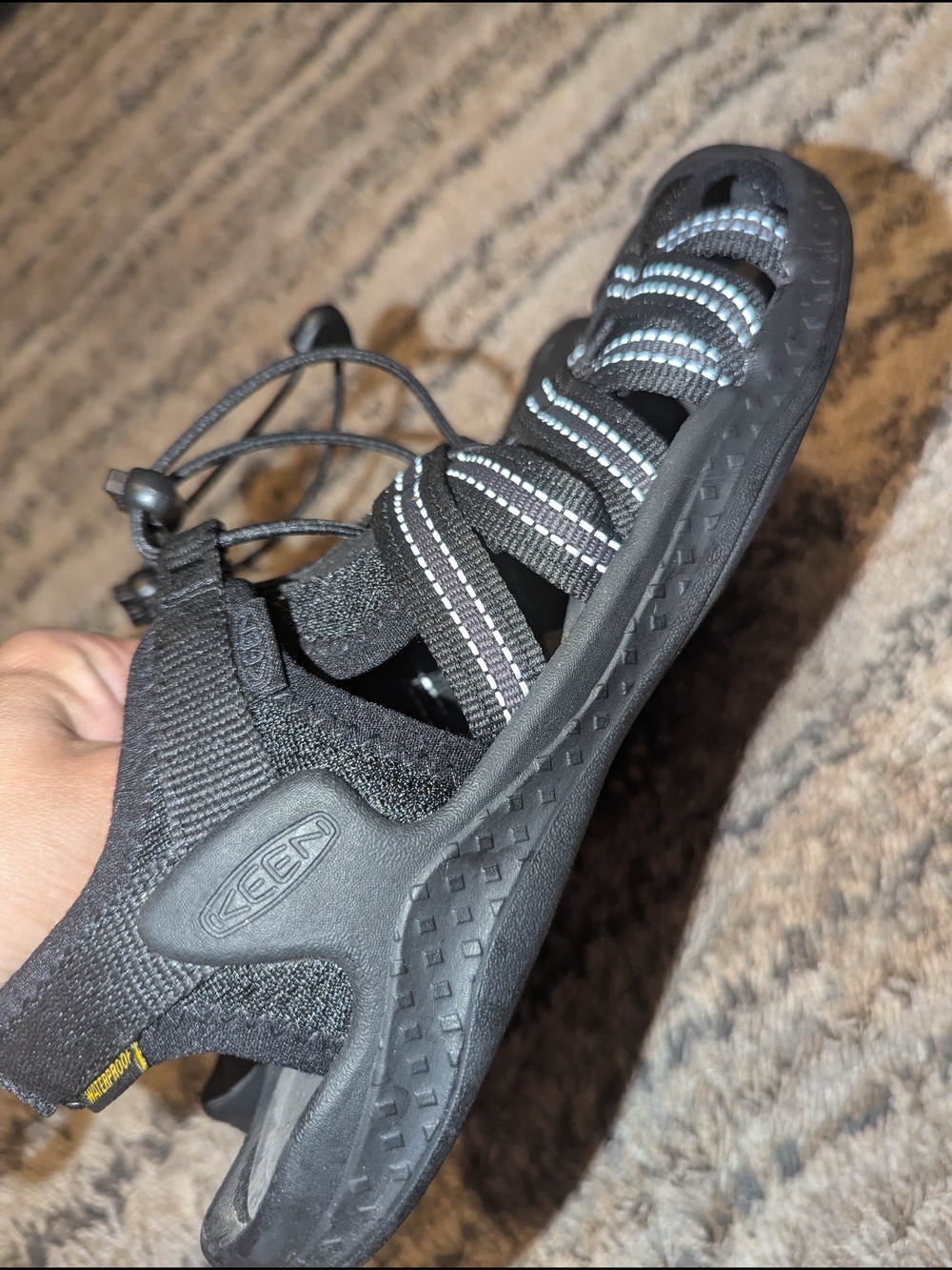 KEEN Woman's' Black Outdoor Sandals - Picture 2 of 6
